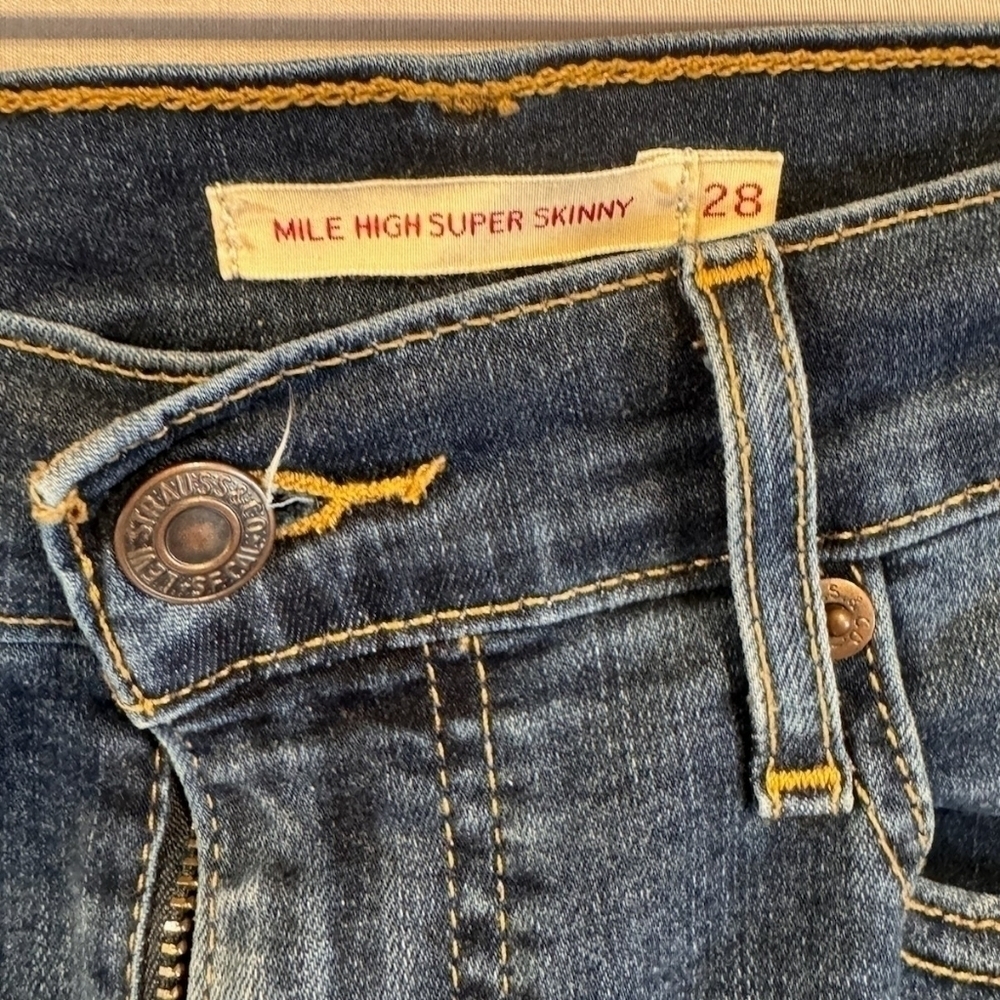 Levi's Mile high super skinny  28 - Picture 3 of 6
